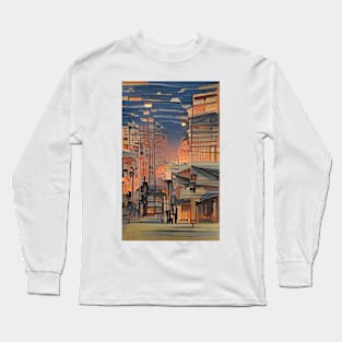 Elegant Ukiyo-e Landscapes: Japanese Art Prints Long Sleeve T-Shirt